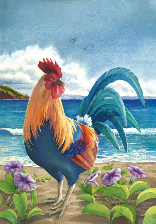 "Colorful Hawaiian Rooster" Giclee Print