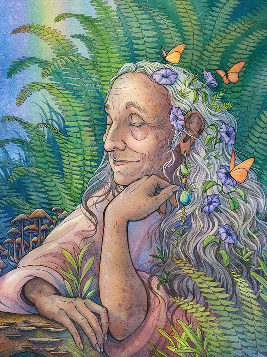 Forest Dreamer II Original Watercolor Painting
