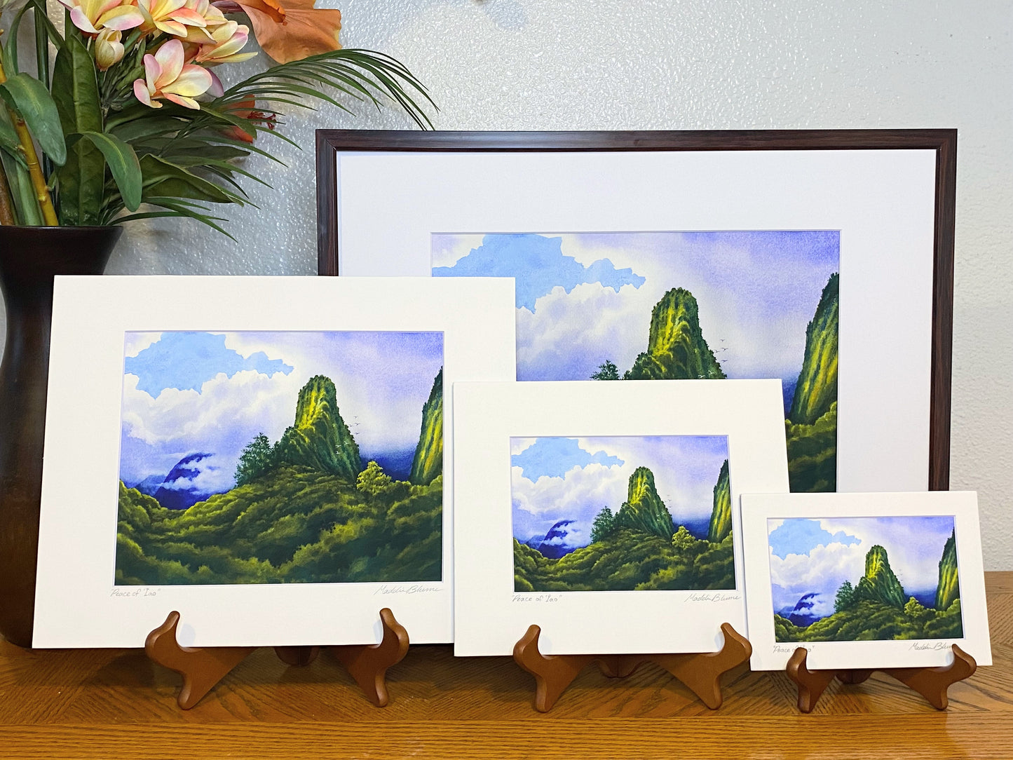 "Peace of 'Īao" Matted Giclee Fine Art Print