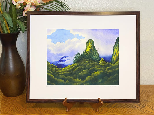 "Peace of 'Īao" Matted Giclee Fine Art Print