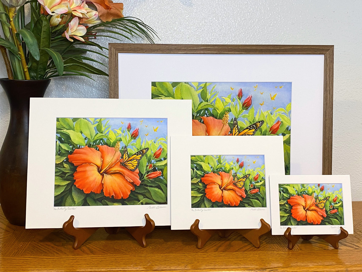 "The Butterfly Garden" Matted Giclee Fine Art Print