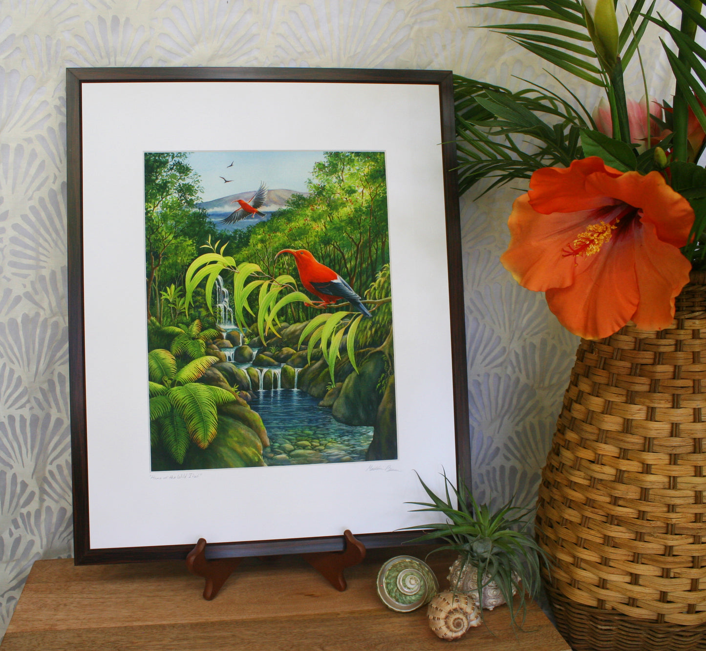 "Home of the Wild I'iwi" Giclee Print