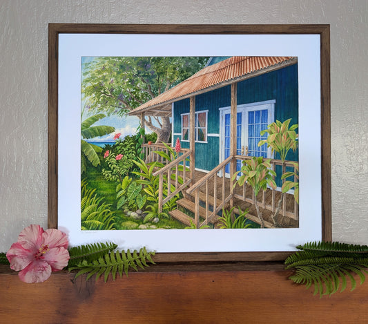 "The Garden Hale" 16"x20" Watercolor Original Painting
