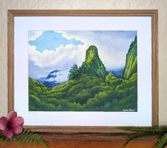 "Peace of 'Īao" Original Watercolor Painting