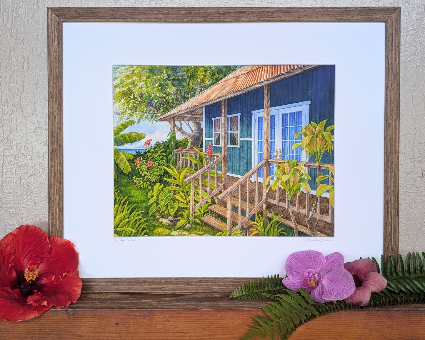 "The Garden Hale" Matted Giclee Fine Art Print