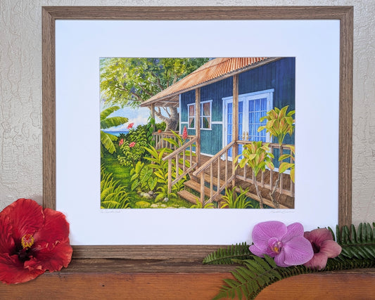 "The Garden Hale" Matted Giclee Fine Art Print
