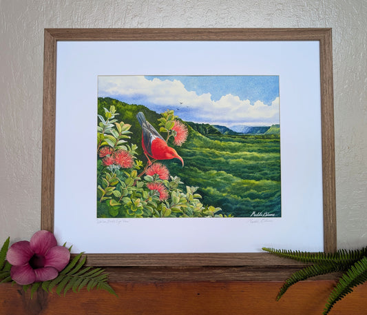"Wailua Bird's Eye View" Original Watercolor Painting