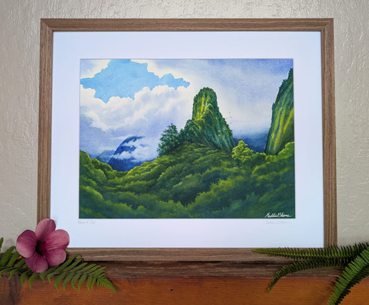 "Peace of 'Īao" Original Watercolor Painting