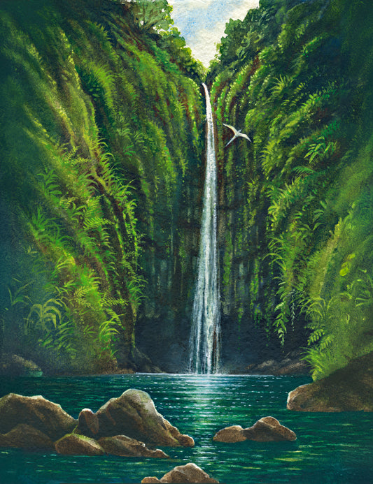 "Hana Waterfall" Giclee Print