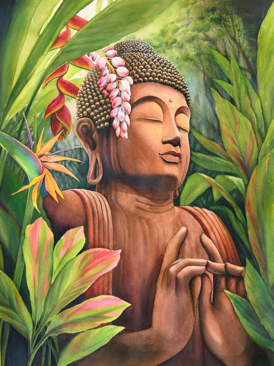 "Buddha of the Sacred Garden" Giclee Print