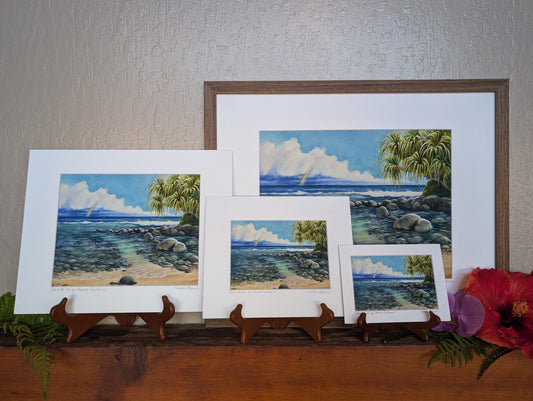 "Path to the Sea, by Mama's Fish House" Matted Giclee Fine Art Print