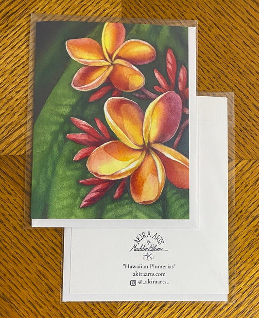 "Hawaiian Plumerias" Note Card