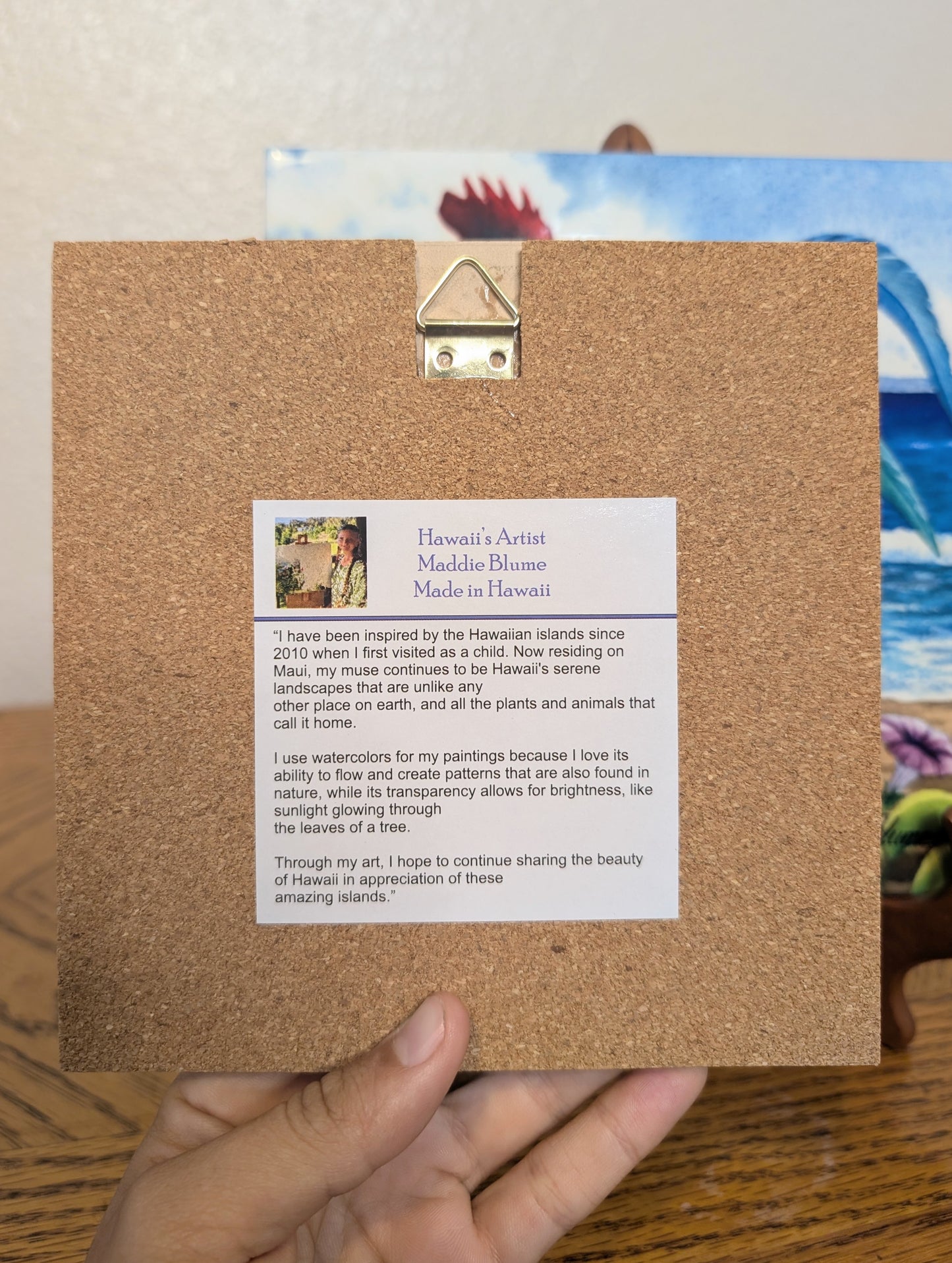 "Colorful Hawaiian Rooster" Tile Print