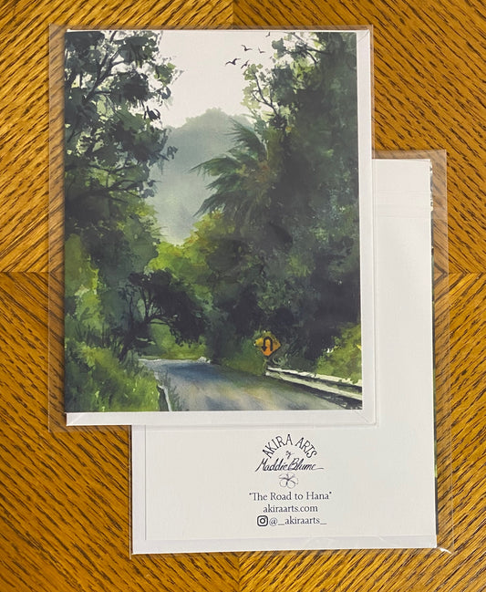 "The Road to Hana" Note Card