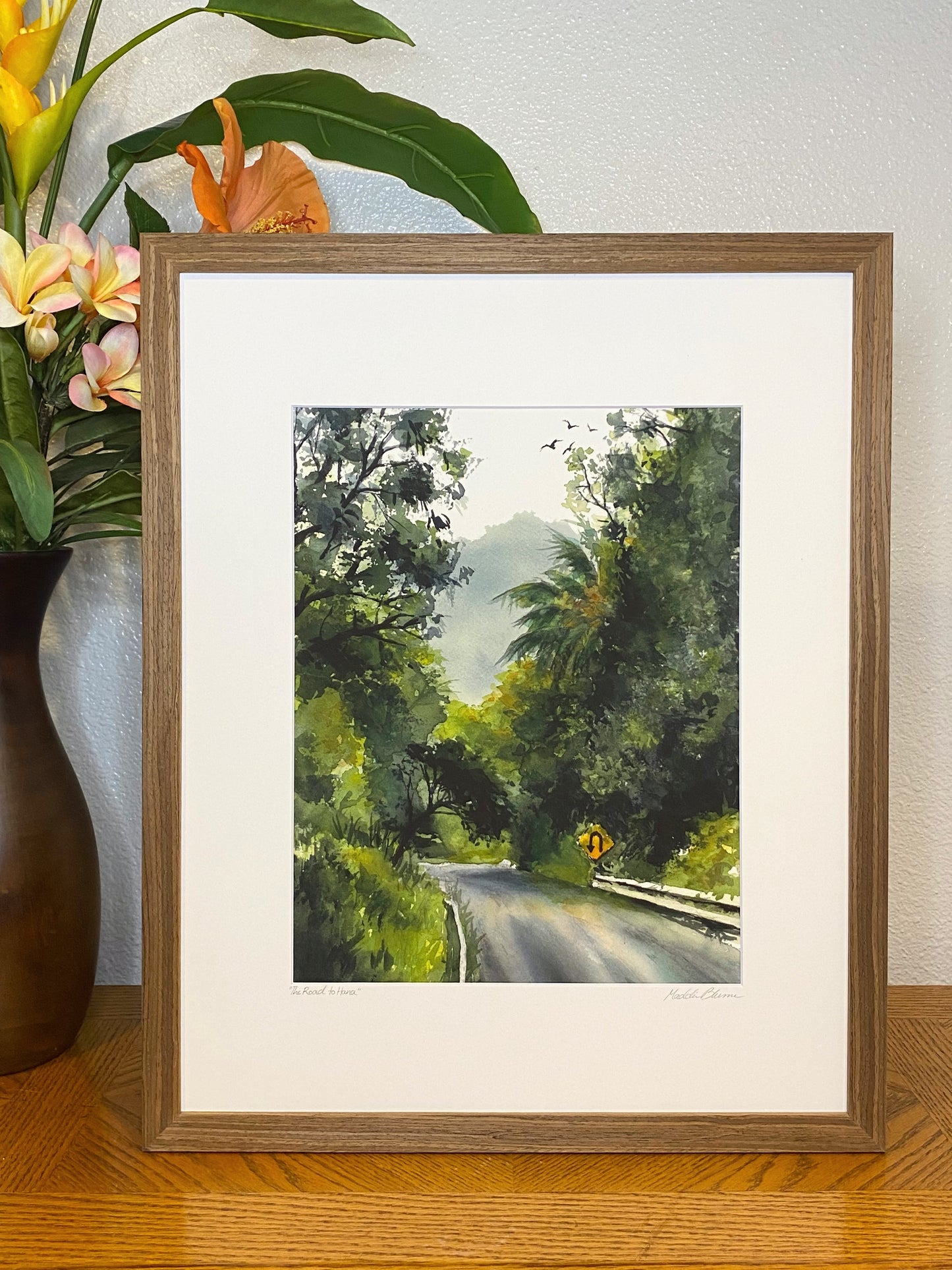 "The Road to Hana" Matted Giclee Fine Art Print