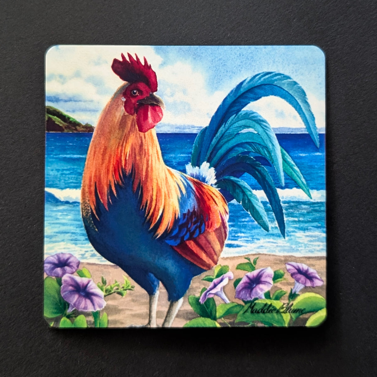 "Colorful Hawaiian Rooster" Magnet