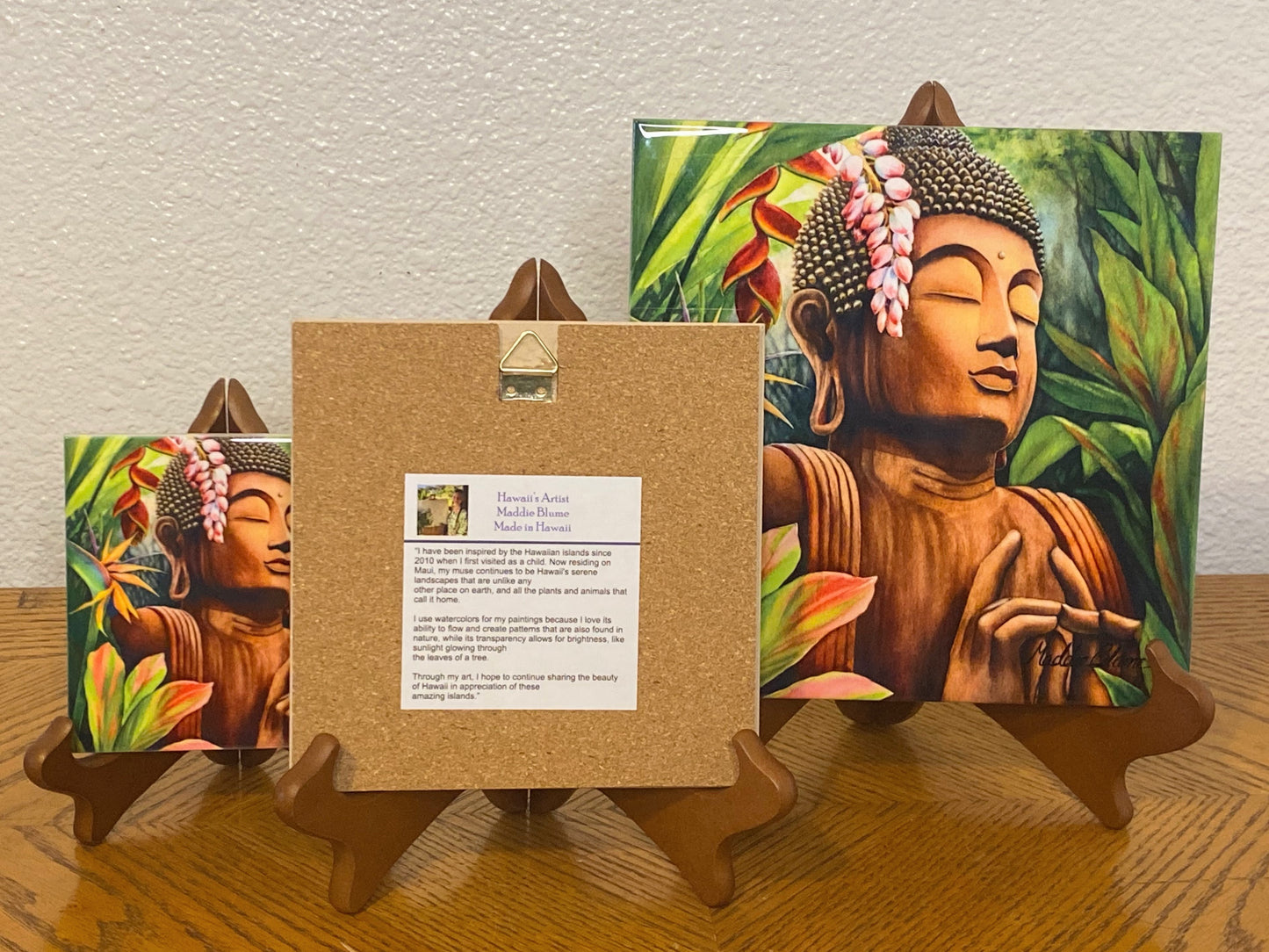"Buddha of the Sacred Garden" Tile Print