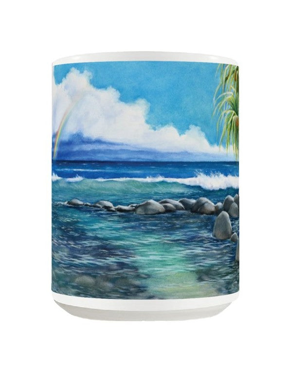 "Path to the Sea, by Mama's Fish House" Art Mug 15 oz