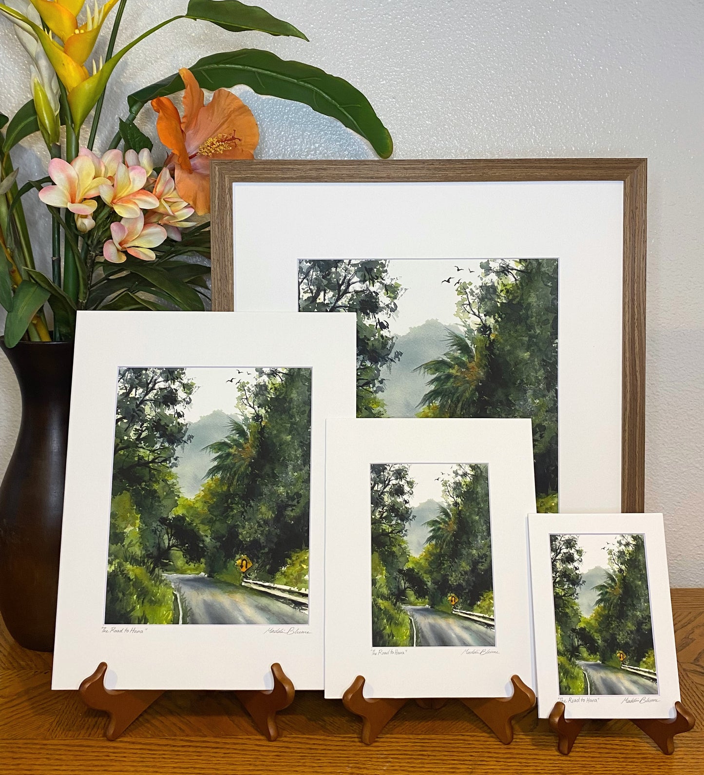 "The Road to Hana" Matted Giclee Fine Art Print