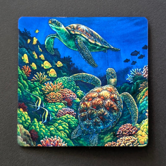"The Dancing Honu" Magnet