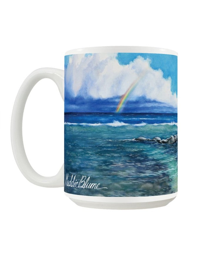 "Path to the Sea, by Mama's Fish House" Art Mug 15 oz